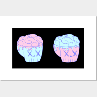 Pastel Skulls Posters and Art